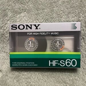 Sony HF- S60 Sealed Blank Audio Cassette Tape